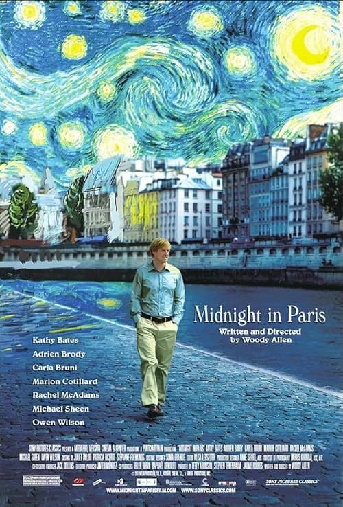 Midnight in Paris film posteri
