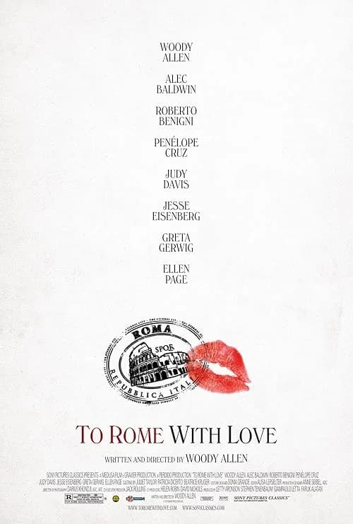 To Rome with Love film posteri